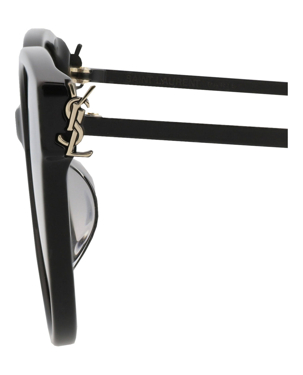 Saint Laurent Womens Round/Oval Black Black Smoke Fashion Designer Eyewear