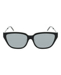 Saint Laurent Womens Cat Eye Black Black Silver Fashion Designer Eyewear