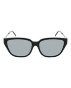 Saint Laurent Womens Cat Eye Black Black Silver Fashion Designer Eyewear