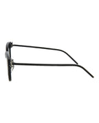 Saint Laurent Womens Cat Eye Black Black Silver Fashion Designer Eyewear