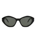 Saint Laurent Womens Cat Eye Black Black Grey Fashion Designer Eyewear