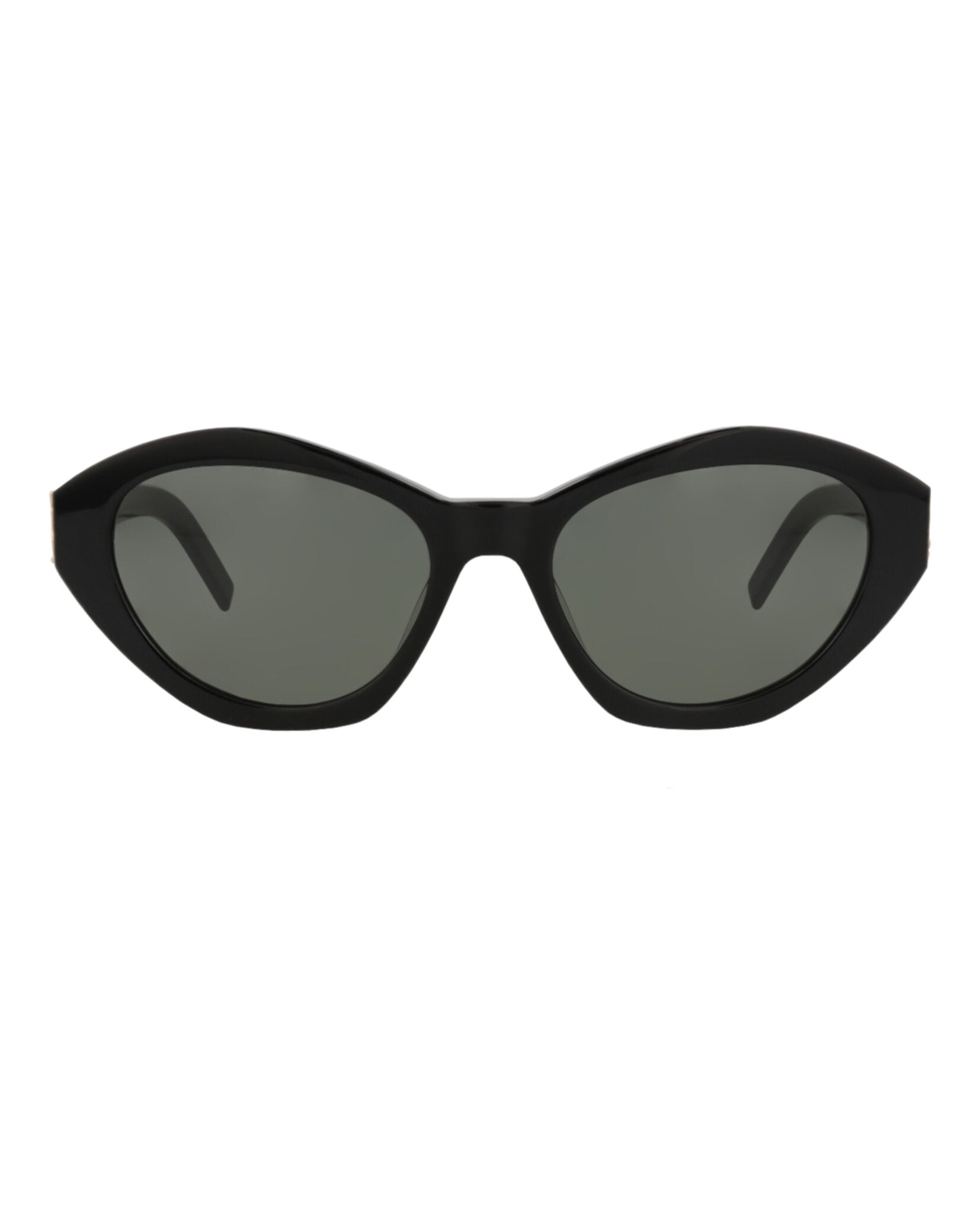 Saint Laurent Womens Cat Eye Black Black Grey Fashion Designer Eyewear