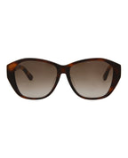 Saint Laurent Womens Round/Oval Brown Brown Fashion Designer Eyewear