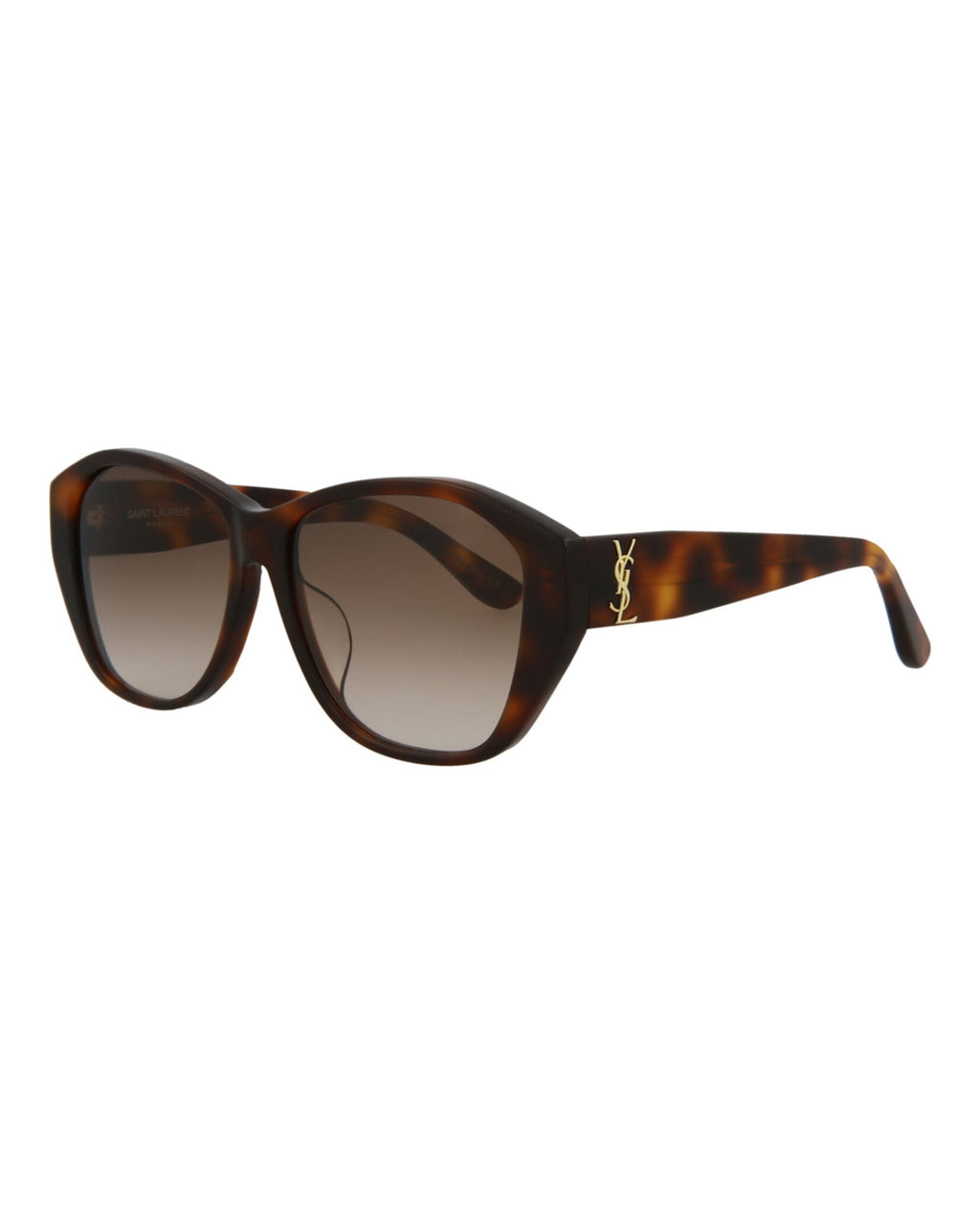 Saint Laurent Womens Round/Oval Brown Brown Fashion Designer Eyewear
