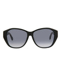Saint Laurent Womens Round/Oval Black Black Grey Fashion Designer Eyewear