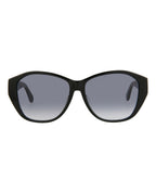 Saint Laurent Womens Round/Oval Black Black Grey Fashion Designer Eyewear