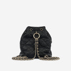 Chanel Small Duma Bucket Backpack - Black Lambskin | Champagne Gold Hardware