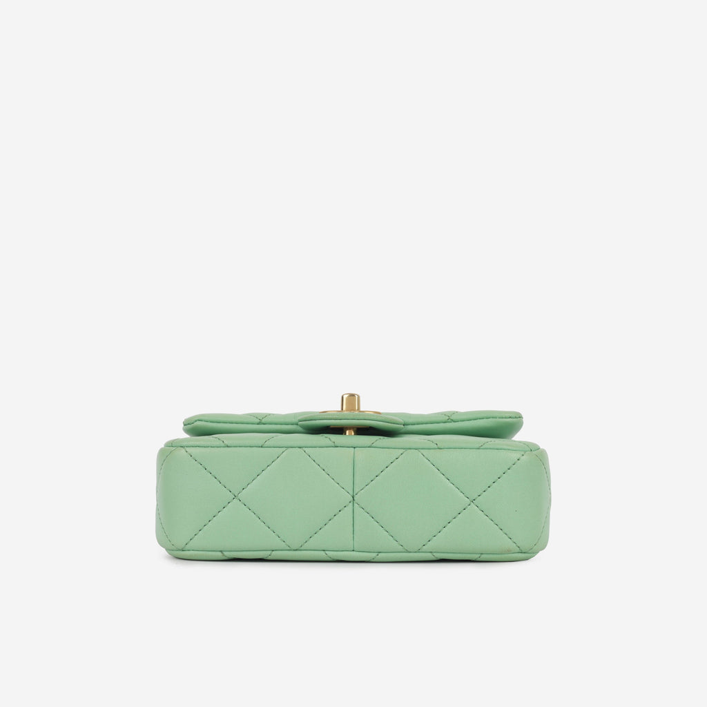 Chanel Seasonal Mini Square Pearl Crush | Brushed Gold Hardware