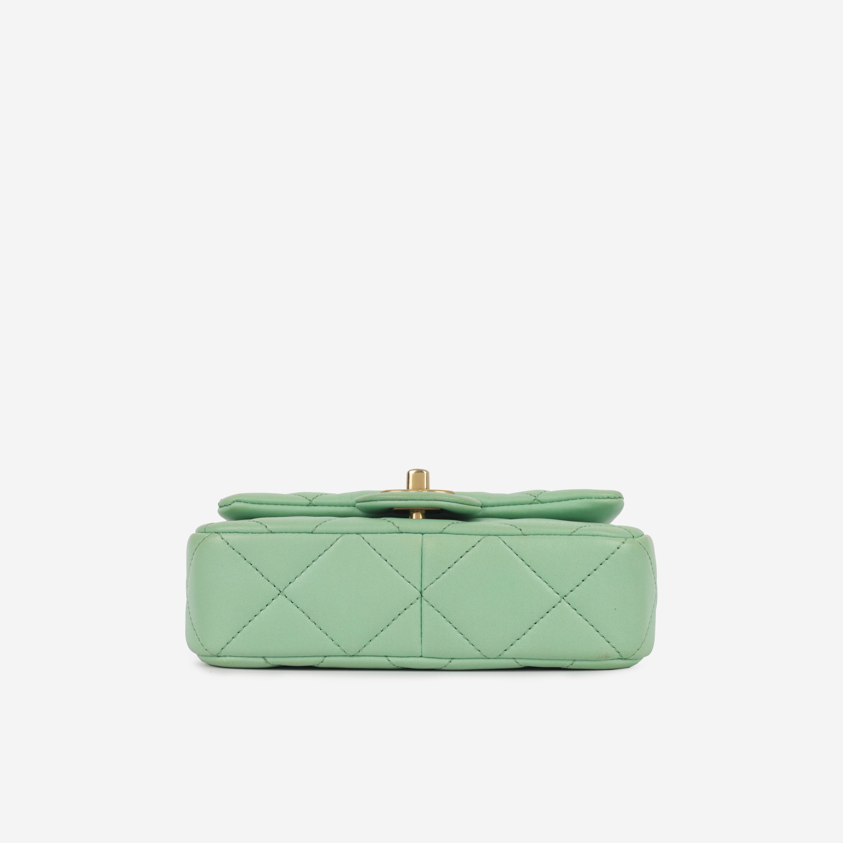 Chanel Seasonal Mini Square Pearl Crush | Brushed Gold Hardware