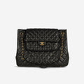 Chanel Classic Flap Shopping Tote - Black Caviar | Antique Gold Hardware