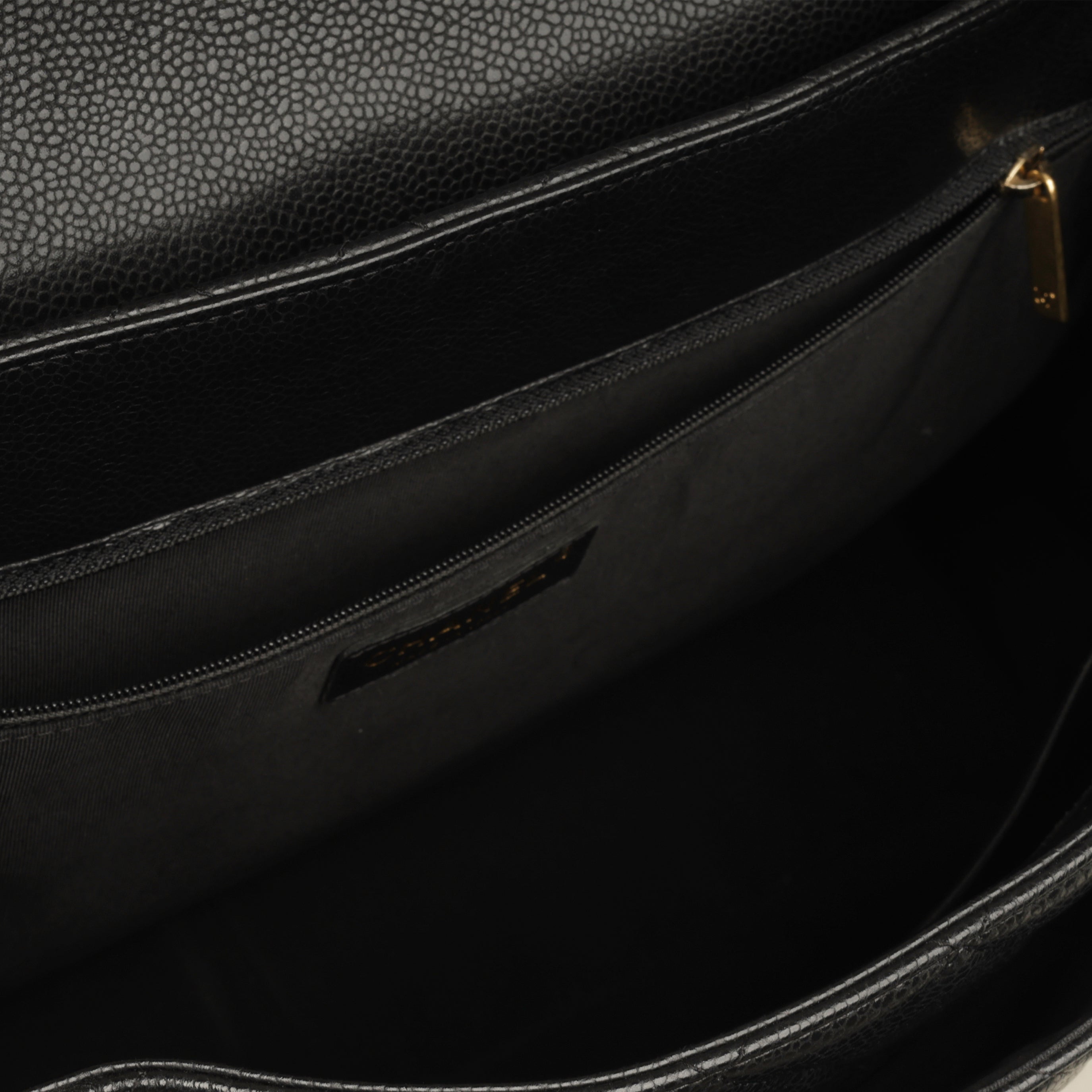 Chanel Classic Flap Shopping Tote - Black Caviar | Antique Gold Hardware