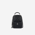 Chanel Mini CC Classic Backpack - Black Lambskin | Silver Hardware