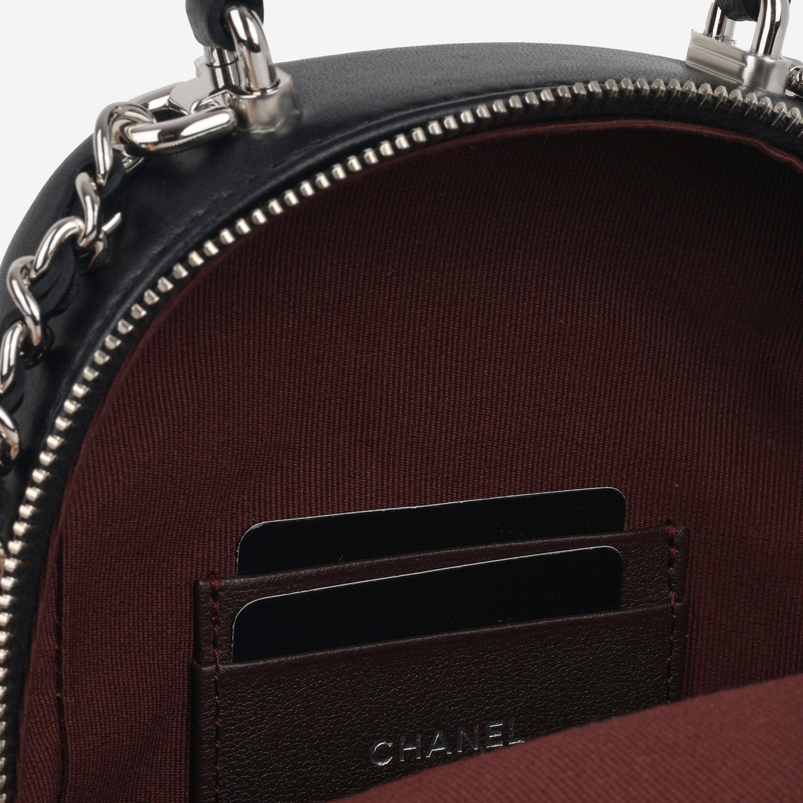 Chanel Mini CC Classic Backpack - Black Lambskin | Silver Hardware