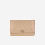 Chanel Boy WOC - Iridescent Pink Patent | Champagne Gold Hardware