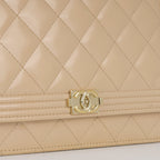 Chanel Boy WOC - Iridescent Pink Patent | Champagne Gold Hardware