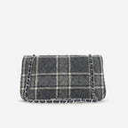Chanel Medium Classic Flap - Mixed Tartan Tweed | Silver Hardware