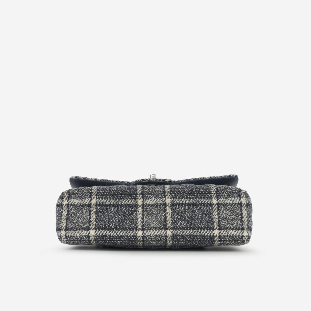 Chanel Medium Classic Flap - Mixed Tartan Tweed | Silver Hardware