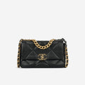 Chanel Small 19 Flap Bag - Black