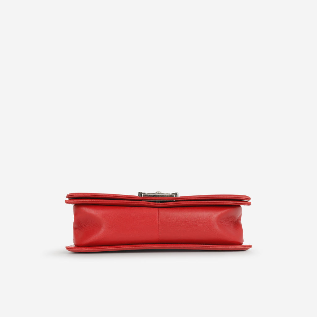 Chanel Rouge Chateau Celtic Old Medium Boy Bag | Ruthenium Hardware