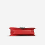 Chanel Rouge Chateau Celtic Old Medium Boy Bag | Ruthenium Hardware