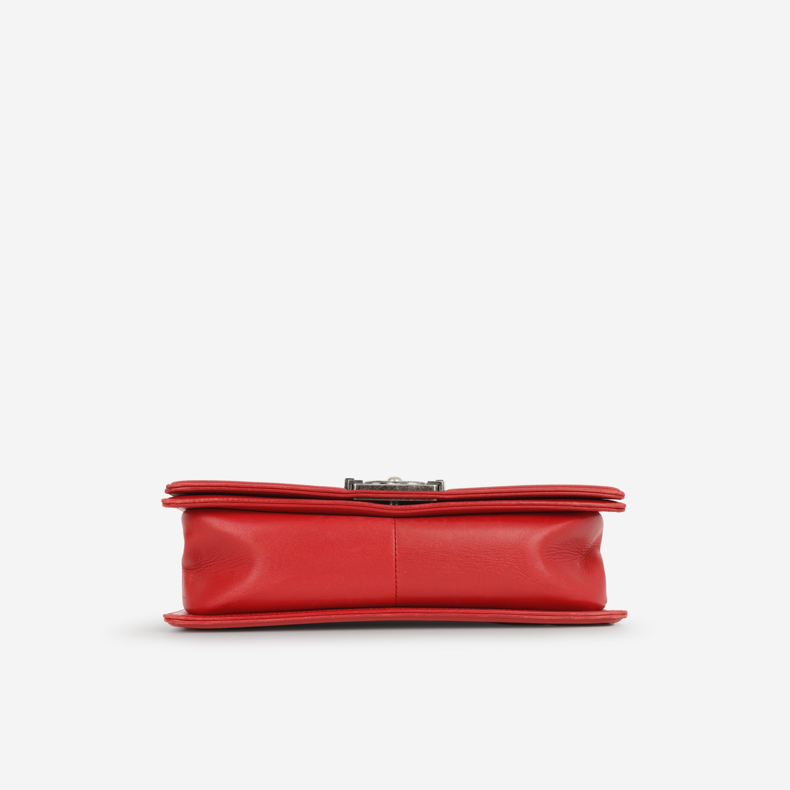 Chanel Rouge Chateau Celtic Old Medium Boy Bag | Ruthenium Hardware
