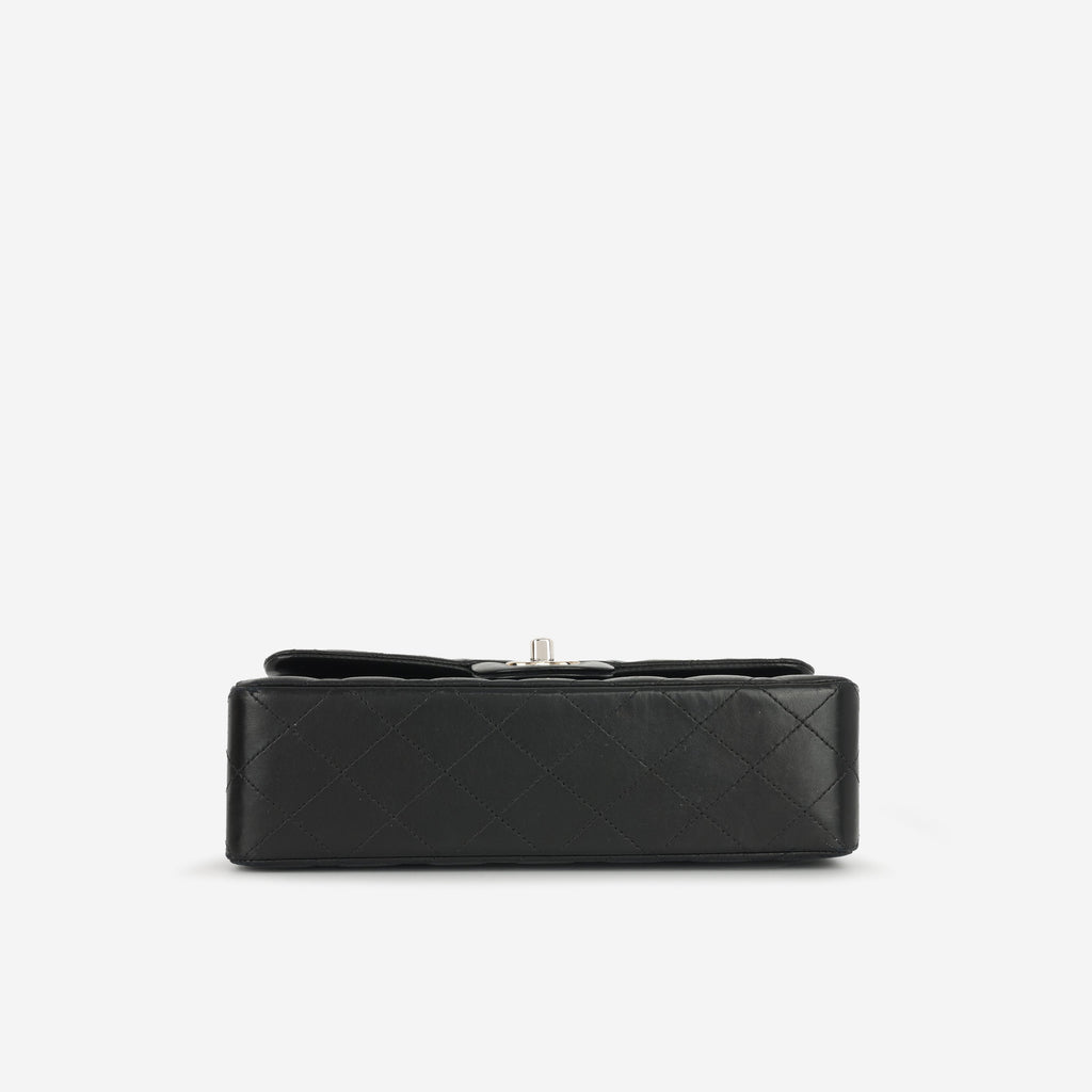 Chanel Small Classic Flap - Black Lambskin | Silver Hardware