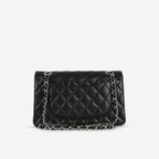 Chanel Small Classic Flap - Black Lambskin | Silver Hardware