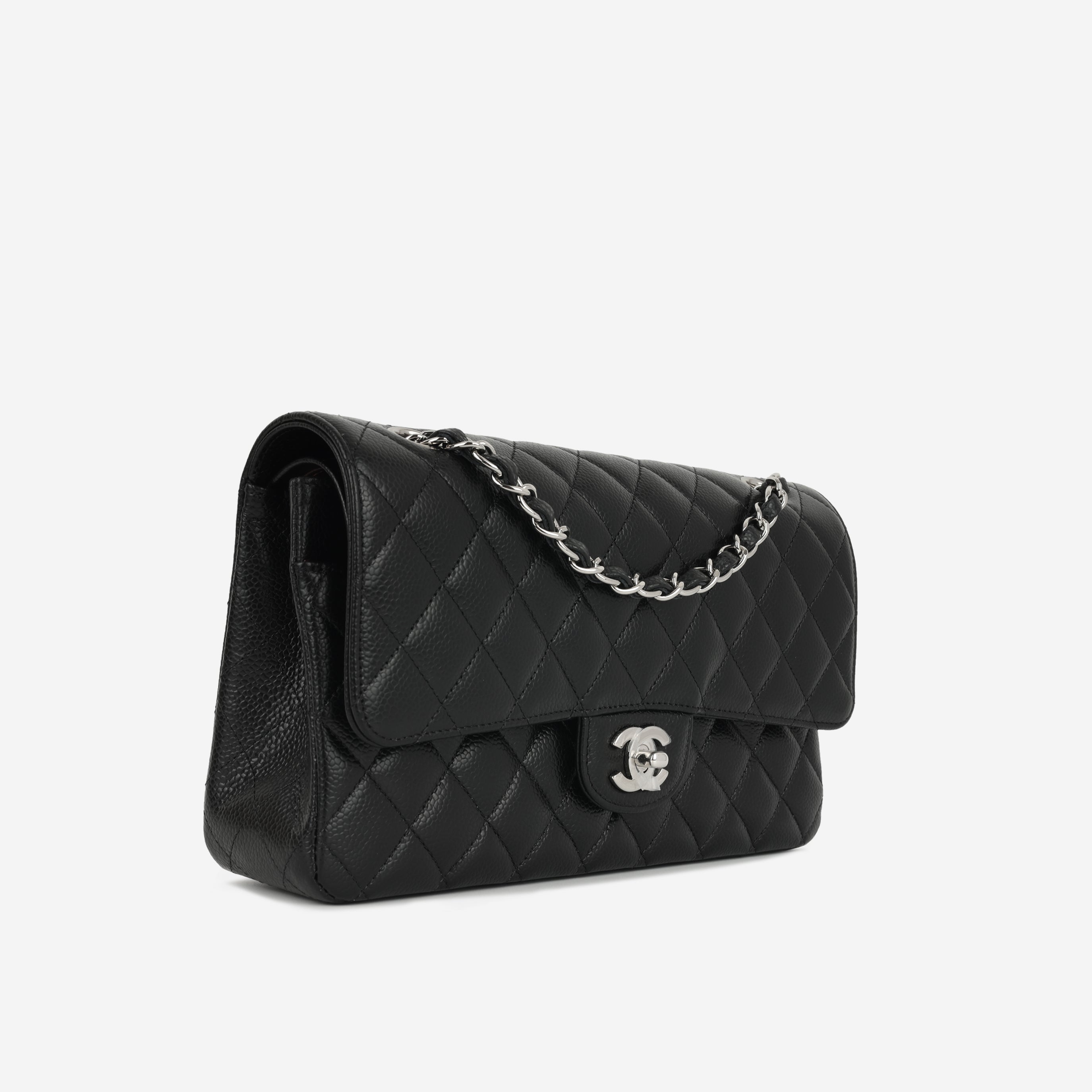 Chanel Medium Classic Flap - Black Caviar | Silver Hardware