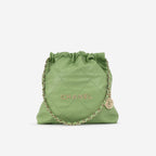 Chanel Small 22 Tote - Avocado Green | Champagne Gold Hardware