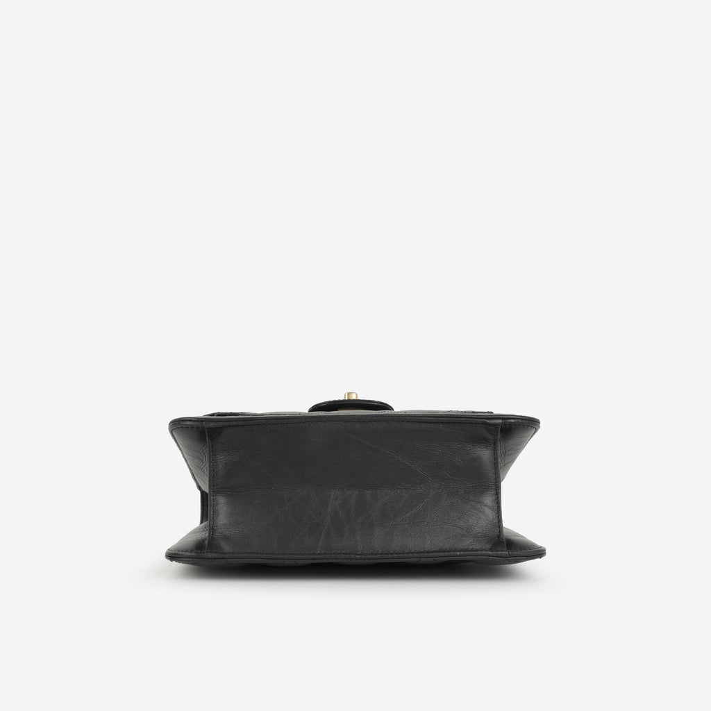 Chanel 23S Messenger Flap - Black Lambskin | Gold Hardware