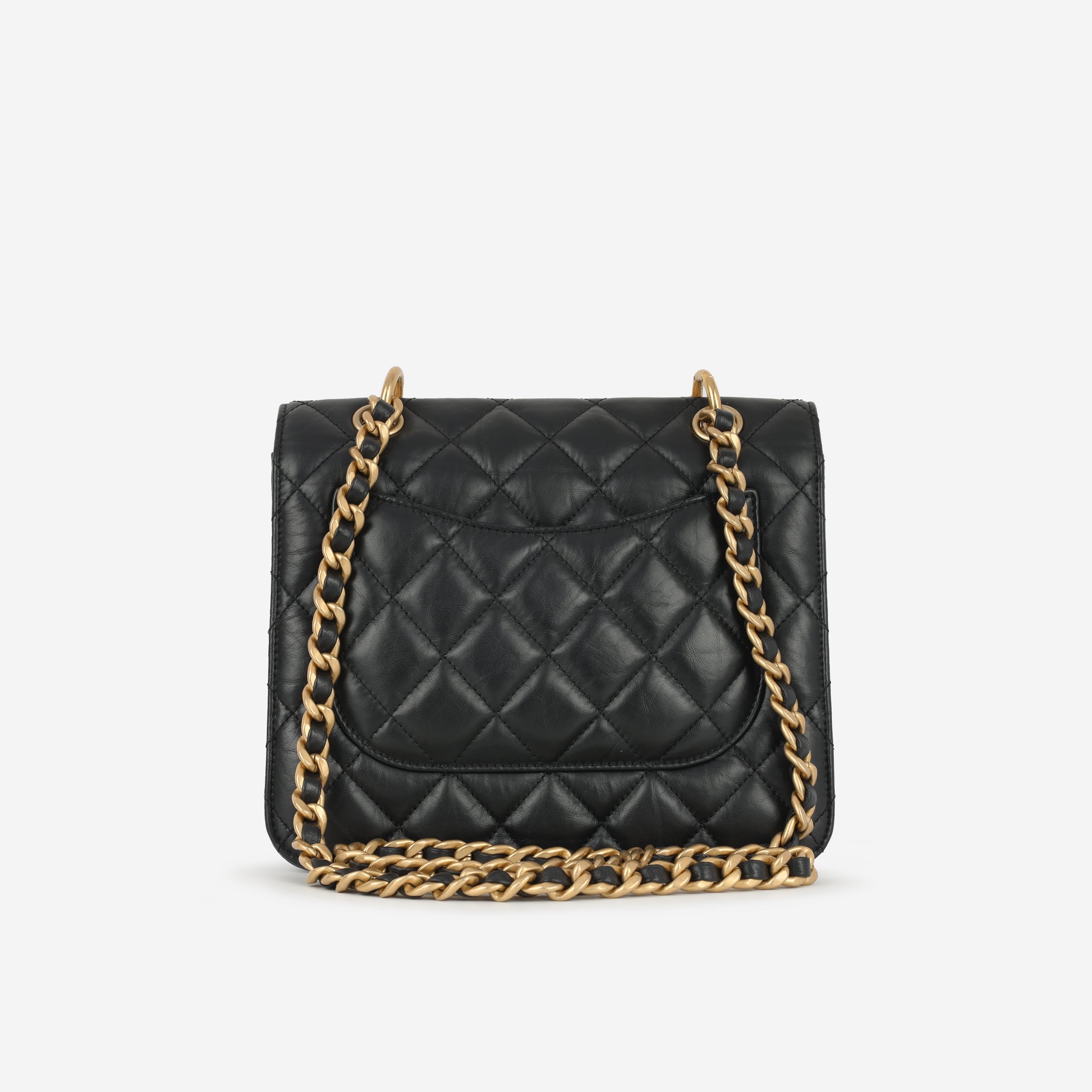 Chanel 23S Messenger Flap - Black Lambskin | Gold Hardware