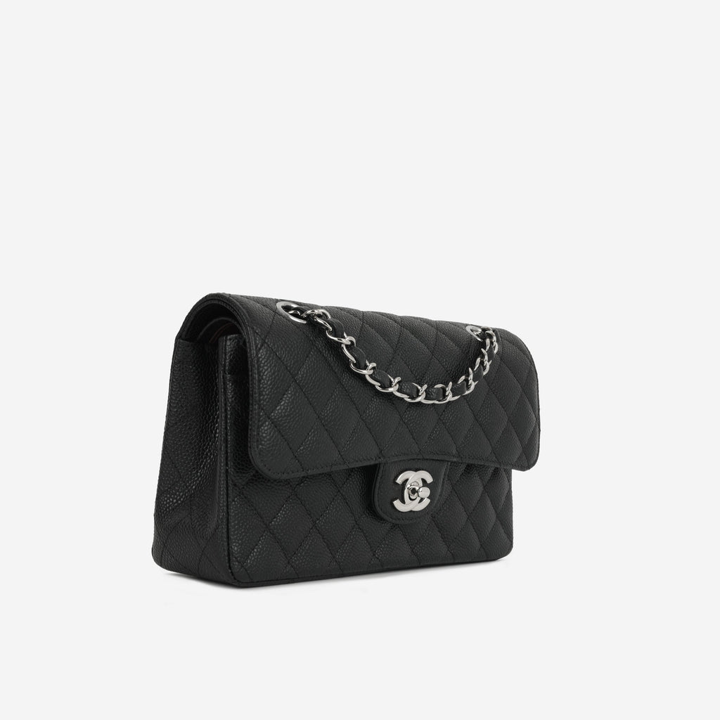 Chanel Small Classic Flap - Black Caviar | Silver Hardware