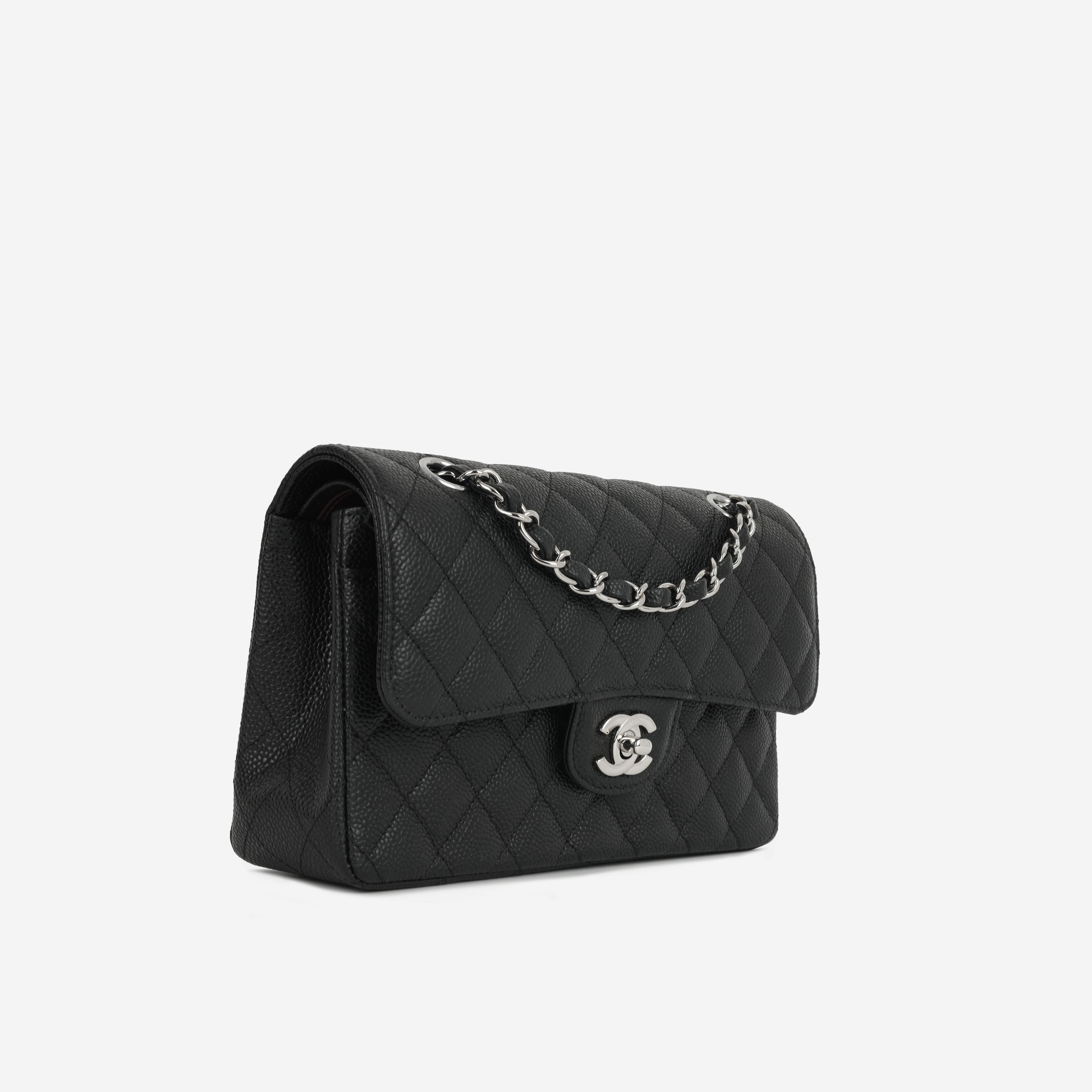 Chanel Small Classic Flap - Black Caviar | Silver Hardware