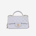 Chanel Mini Rectangular Top Handle - Lilac Lambskin | Champagne Gold Hardware