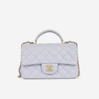 Chanel Mini Rectangular Top Handle - Lilac Lambskin | Champagne Gold Hardware