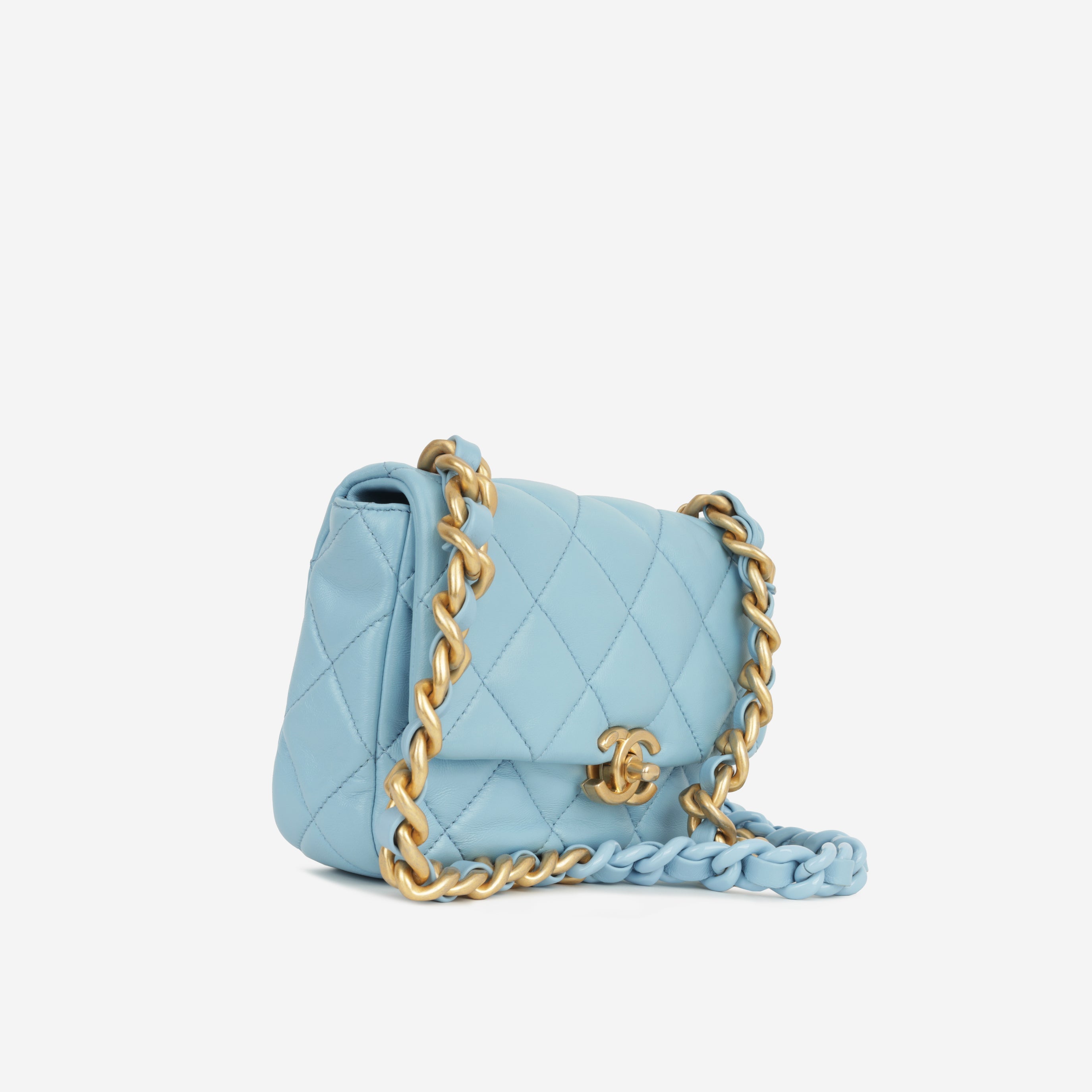 Chanel Candy Chain Flap - Blue Lambskin | Gold Hardware