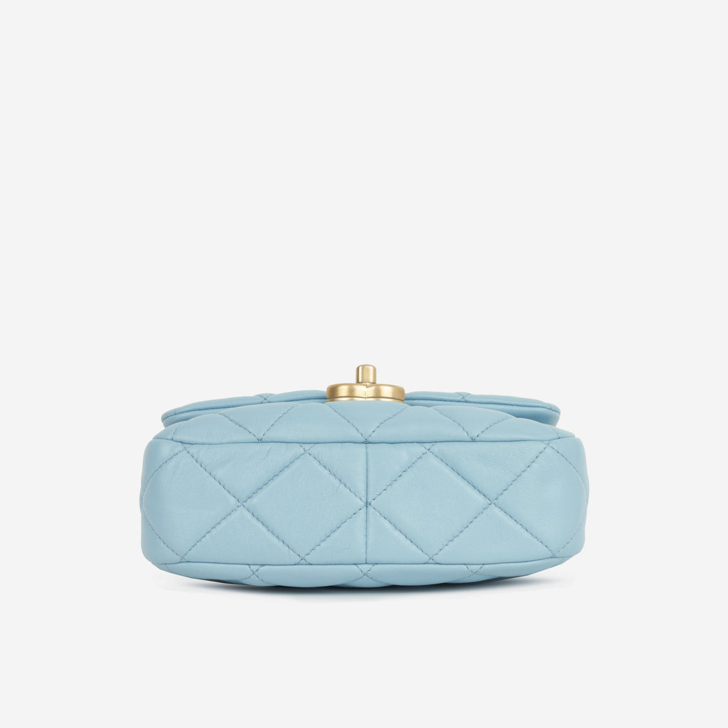 Chanel Candy Chain Flap - Blue Lambskin | Gold Hardware