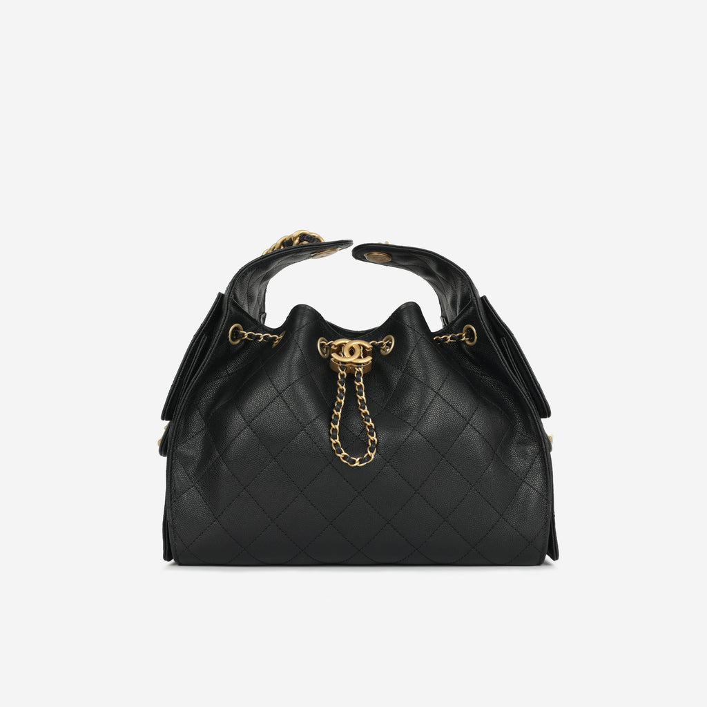 Chanel Small 25 Hobo - Black Caviar GHW