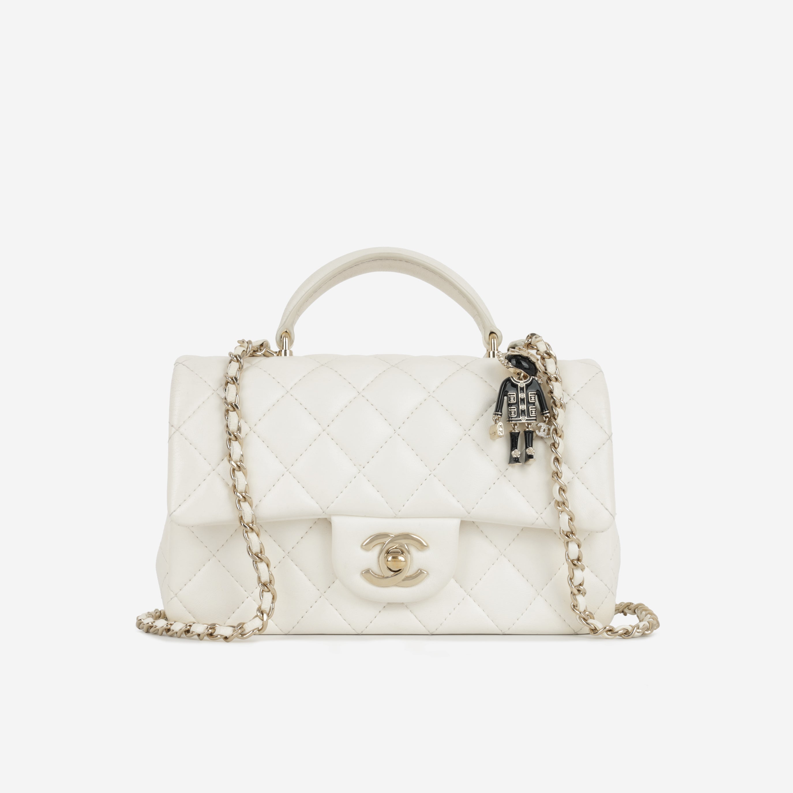 Chanel Mini Rectangular Top Handle with Charm