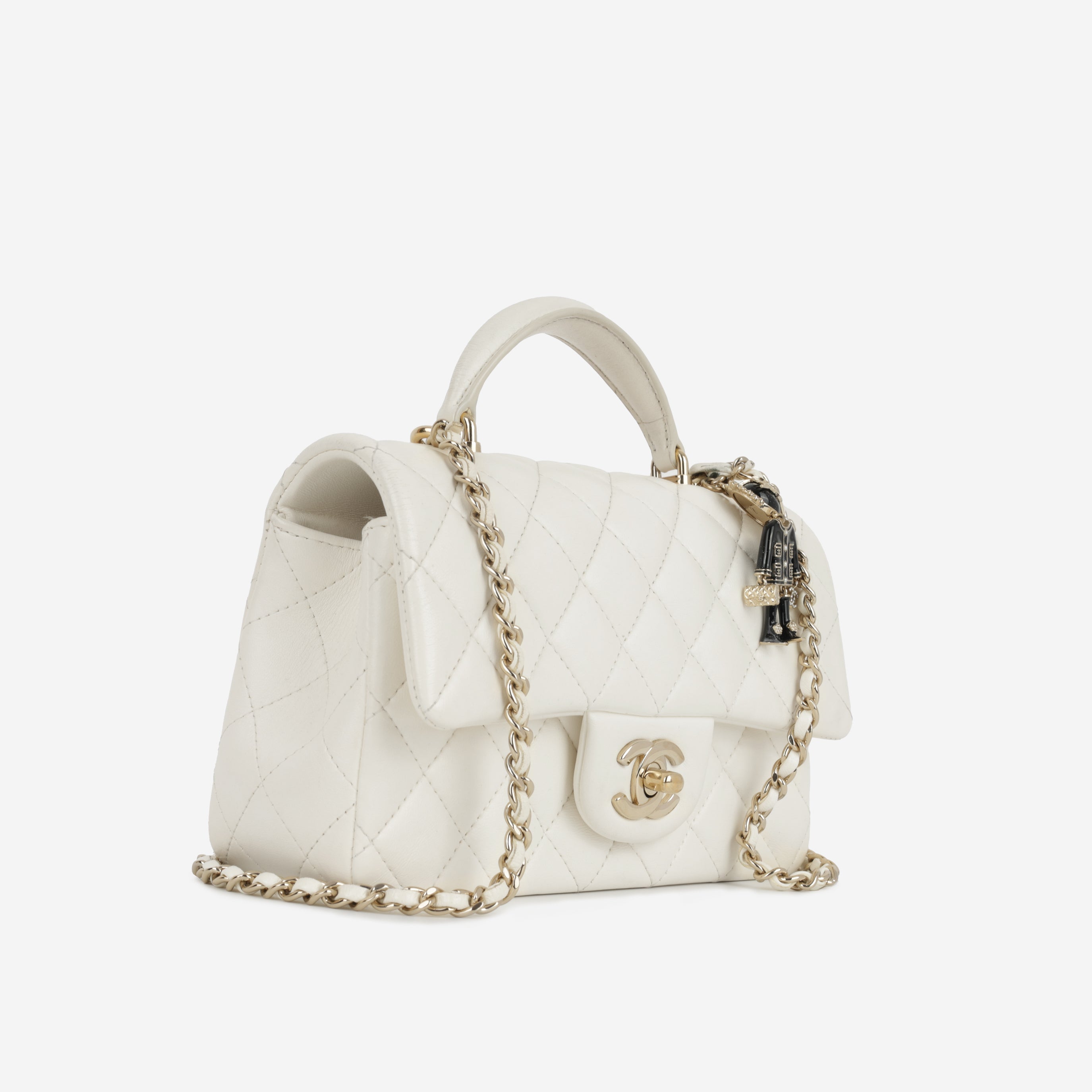 Chanel Mini Rectangular Top Handle with Charm