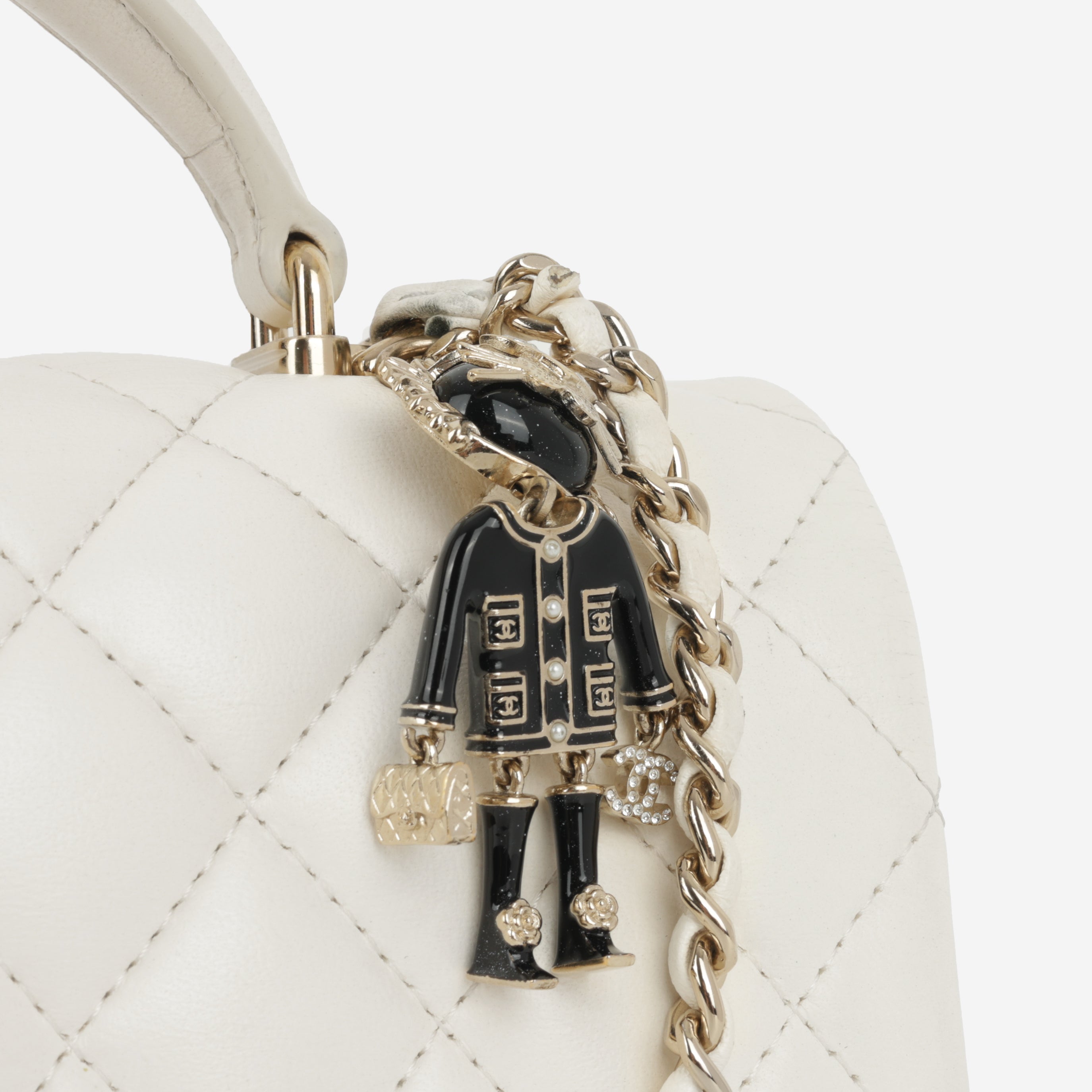 Chanel Mini Rectangular Top Handle with Charm