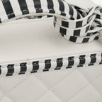 Chanel Striped Small Filigree CC Vanity Case