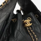 Chanel Small 25 Hobo - Black Caviar | Gold Hardware