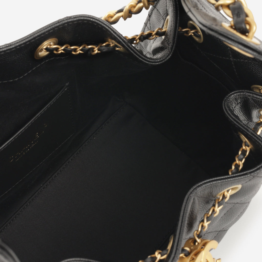 Chanel Small 25 Hobo - Black Caviar | Gold Hardware