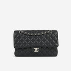 Chanel Medium Classic Flap Black Caviar | Silver Hardware