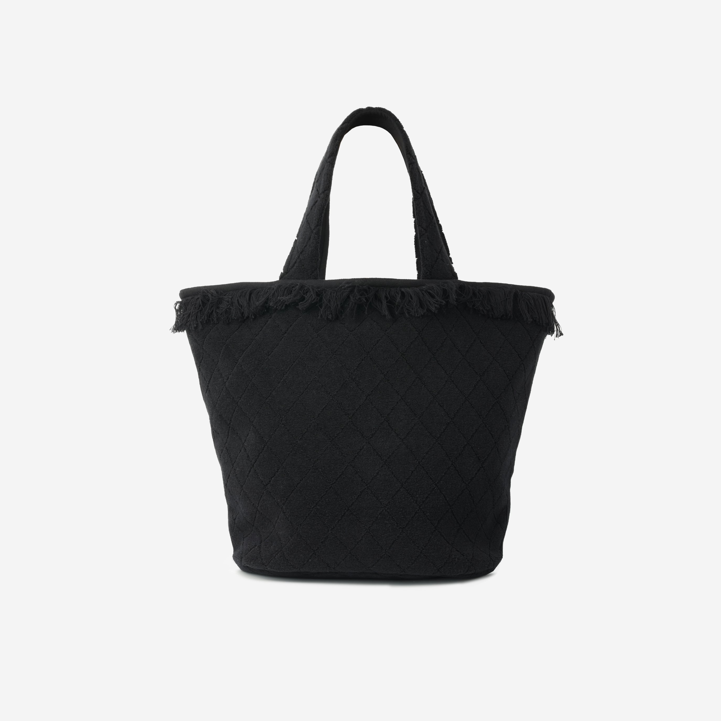 Chanel SS25 Beachwear Towel Set - Black Cotton