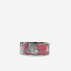 Hermes Baobab Cat Hinged Narrow Bracelet Enamel | Palladium Plated