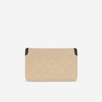 Chanel Filigree Wallet on Chain - Beige / Black Caviar | Champagne Gold Hardware