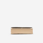Chanel Filigree Wallet on Chain - Beige / Black Caviar | Champagne Gold Hardware