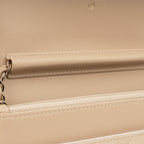 Chanel Filigree Wallet on Chain - Beige / Black Caviar | Champagne Gold Hardware